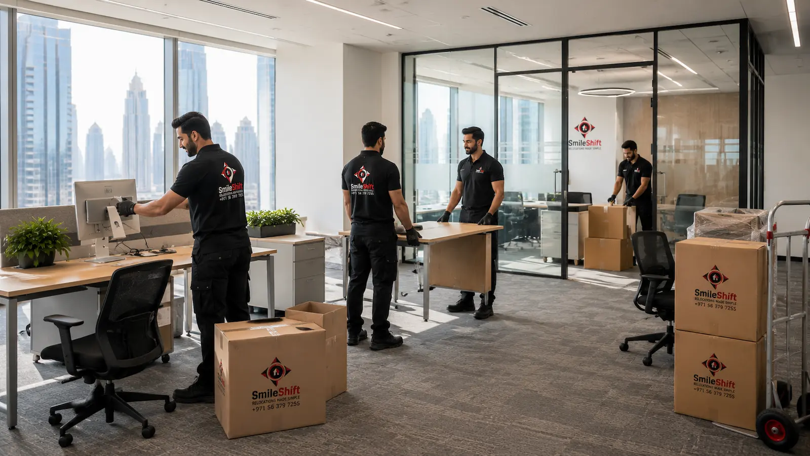 SmileShift office relocation service in Dubai
