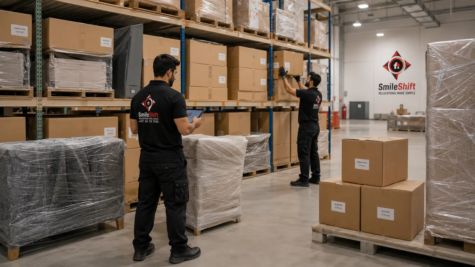 SmileShift storage solutions service in Dubai