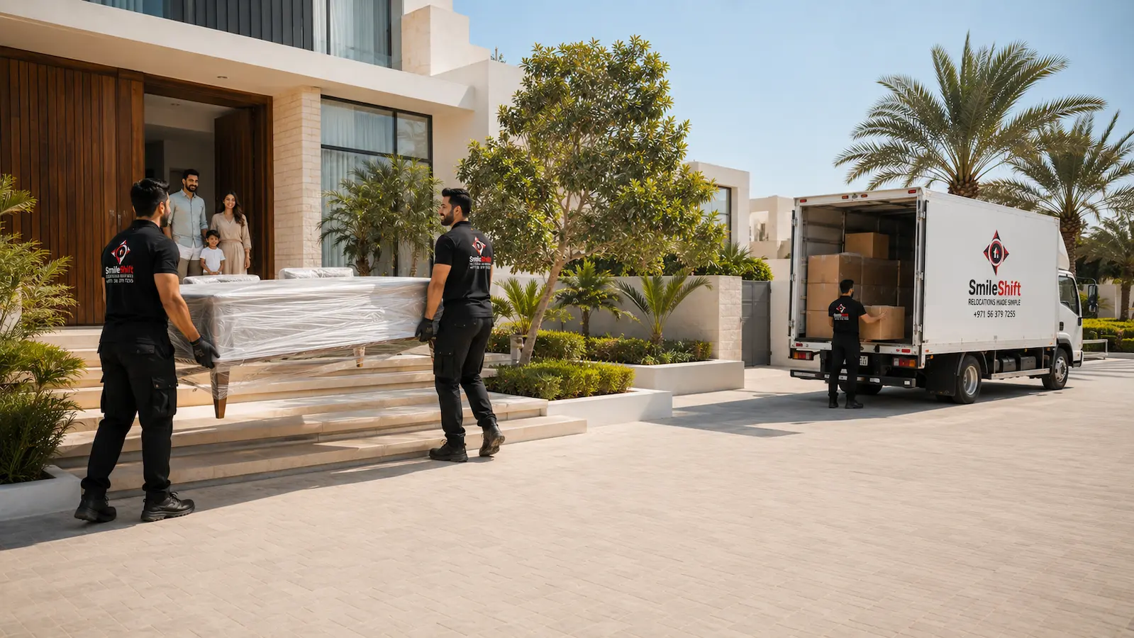SmileShift villa moving service in Dubai