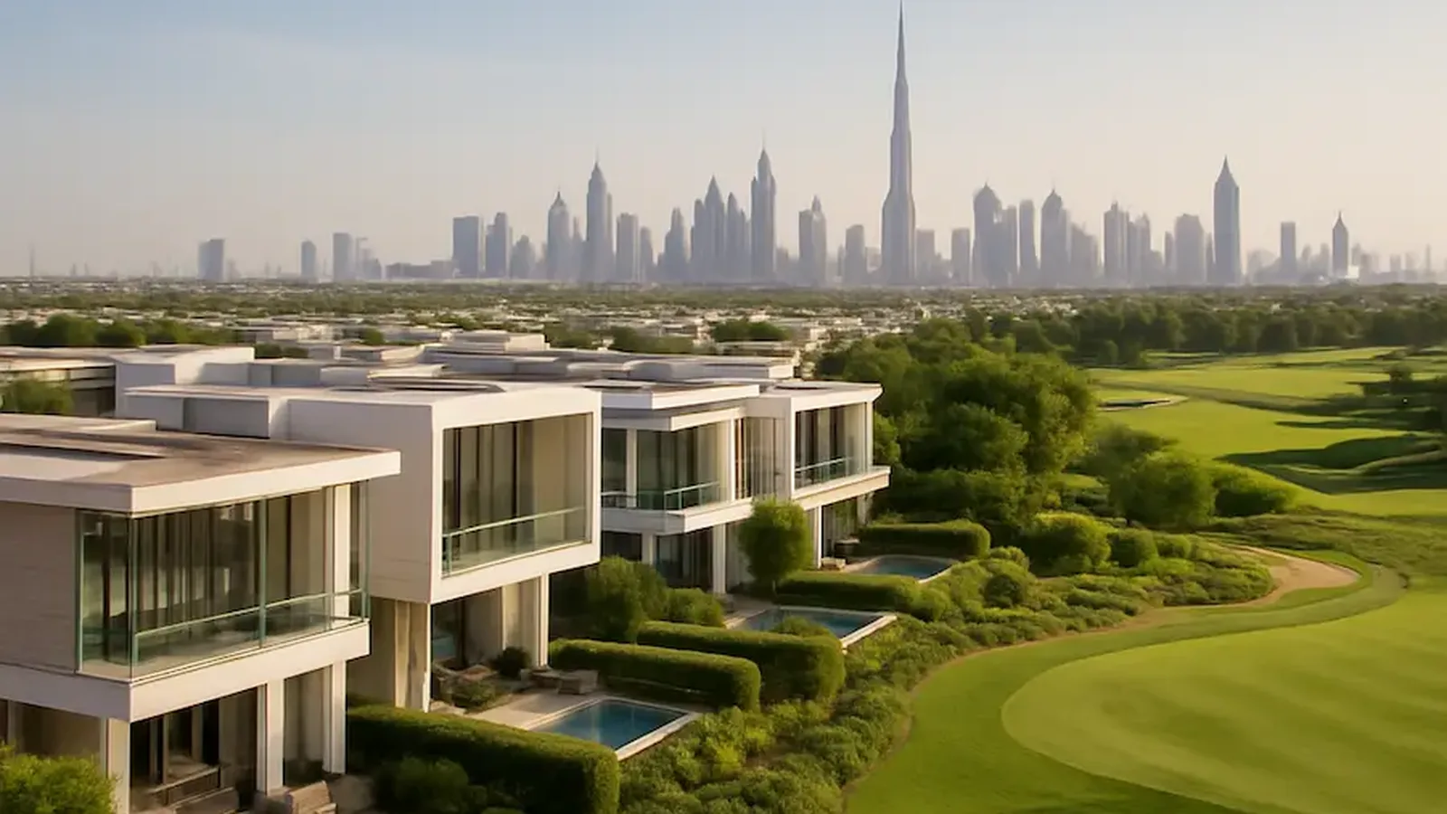 Dubai skyline and residential communities representing popular areas to live